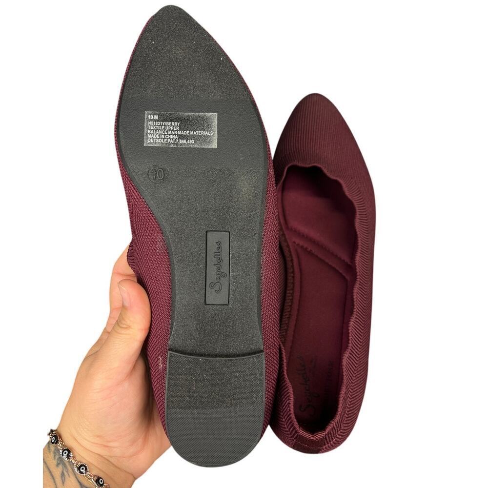 NWOT Seychelles Memory Foam Berry Flats Size 10 - Picture 4 of 7